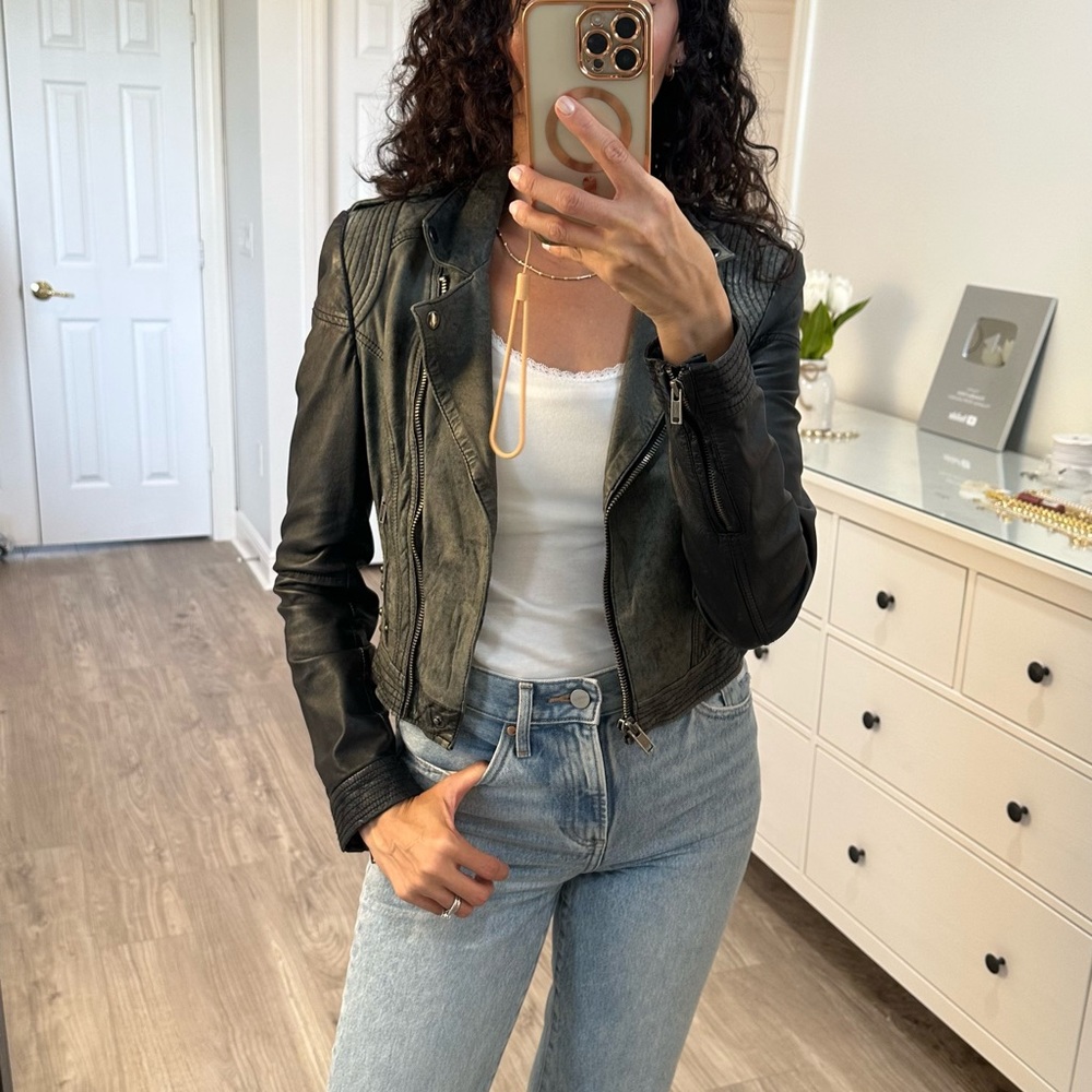 Top Shop Leather Jacket. - image 2